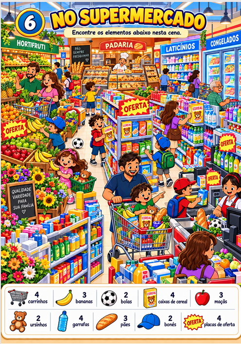 Página de busca visual No supermercado